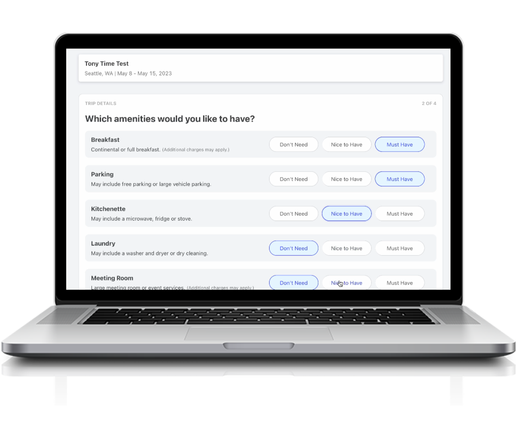 Intake form redesign
